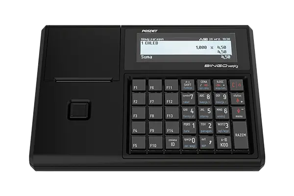 Kasa fiskalna Posnet Bingo Max2 - Przyjazny w obsłudze i funkcjonalny interfejs operatora